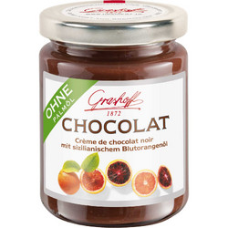 Подходящ за: Специален повод Grashoff Шоколадов крем от белгийски тъмен шоколад с портокалово масло 250 гр.